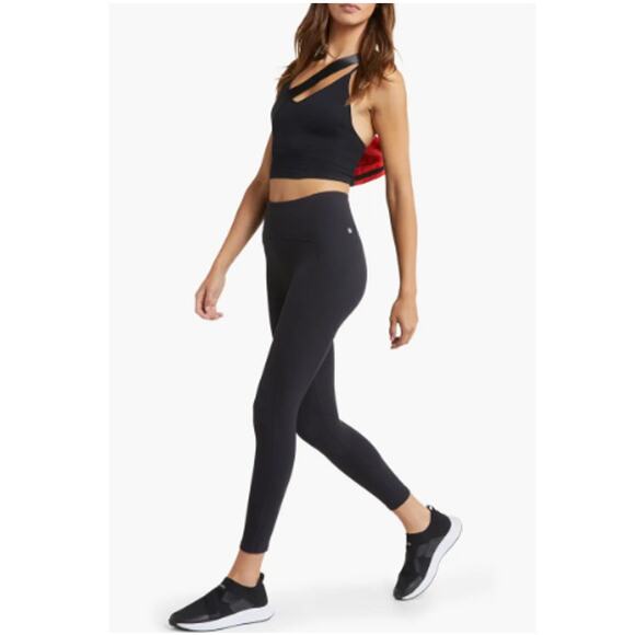 New ZELLA NORDSTROM Black Studio Luxe High Waist Pocket 7/8 Leggings Size S - Picture 7 of 7